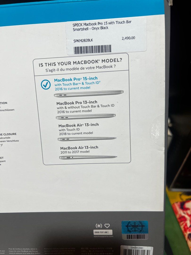 Hardshell Case for Macbook Pro 15-inch (Category: Laptop Bags & Sleeves) located in Manila. Submitted by bryky0827 (Listing ID 1358300062, Image 2). Description: Namali ng bili Brand: Speck.