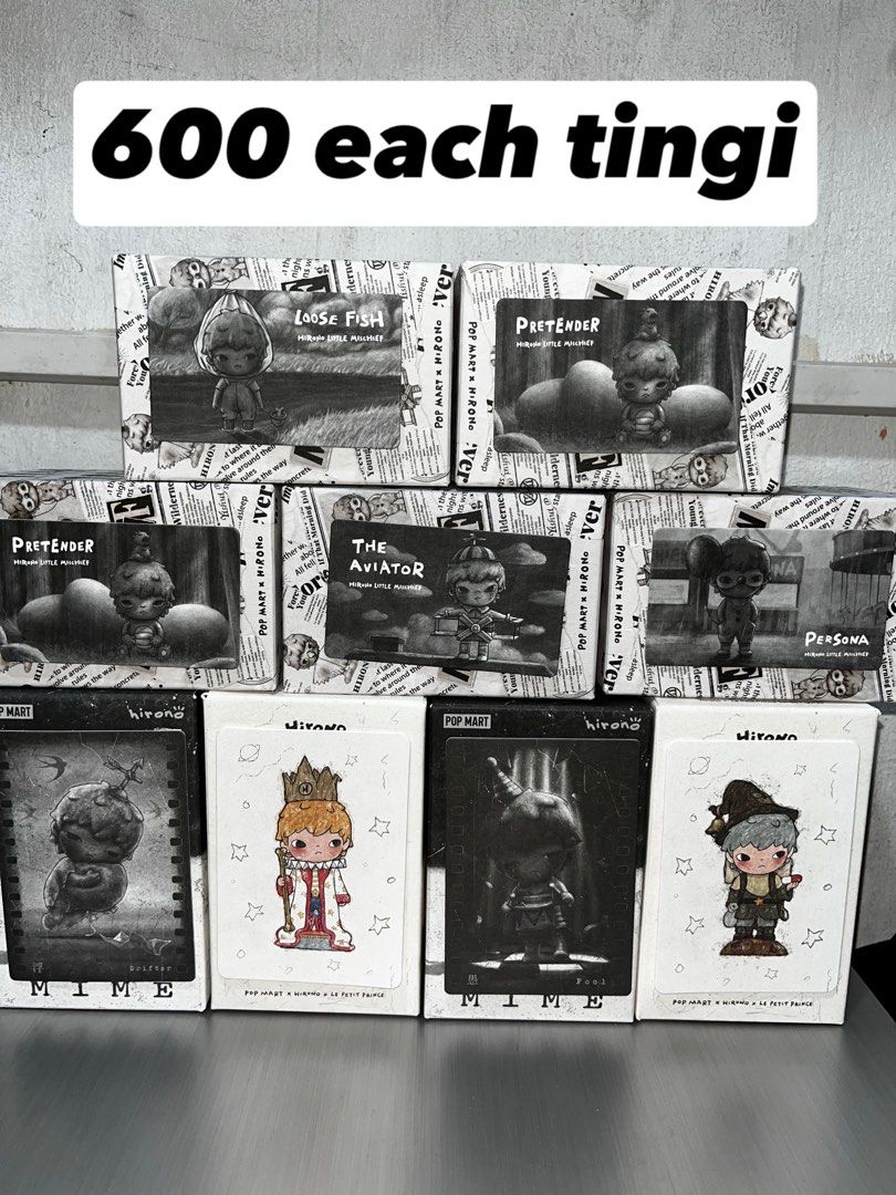 Hirono/skullpanda (Category: Designer & Blind Box Toys) located in Pasay City. Submitted by purpuraj011 (Listing ID 1358282349, Image 3). Description: WTS/LFB birdy 800 | 1:1 600 fading 900 | 1:1 600 hirono mokoko 1000 | 1:1 800 Sp mokoko 1600 | 1:1 1400 ghost 1000 | 1:1 800 haci snuggle (croc)(unsealed but in mint condi) 900 manacle 900 | 1:1 700 little prince 1200 | 1:1 1000 ragpicker 750 | 1:1 600 protector 1100 | 1:1 900 destroyer 900 | 1:1 9