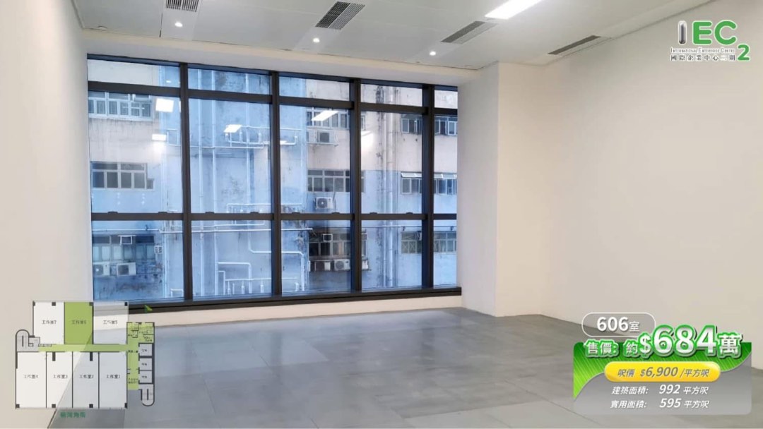 荃灣西【工商物業】國際企業中心IEC1,2,3 大劈價50%！可收20,000租！六里回報！64077577939842114
