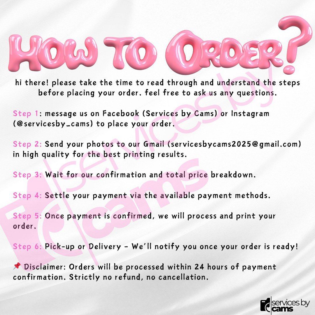 instax printing services (Category: Cameras) located in Quezon City. Submitted by camellion_64 (Listing ID 1358310277, Image 3). Description: 📸 get your instax prints hassle-free! just send your photos, and we’ll do the rest. 💖 Facebook: Services by cams Instagram: @servicesby_cams dm us to order! 💌 #instaxprints #servicesbycams fb: Services by cams ig: @servicesby_cams.