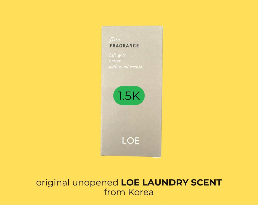 LOE Laundry Scent 50ml (Category: Fragrance & Deodorants) located in Makati City. Submitted by ismstories (Listing ID 1358220938, Image 1). Description: Original Sealed LOE perfume from Korea 50ml.