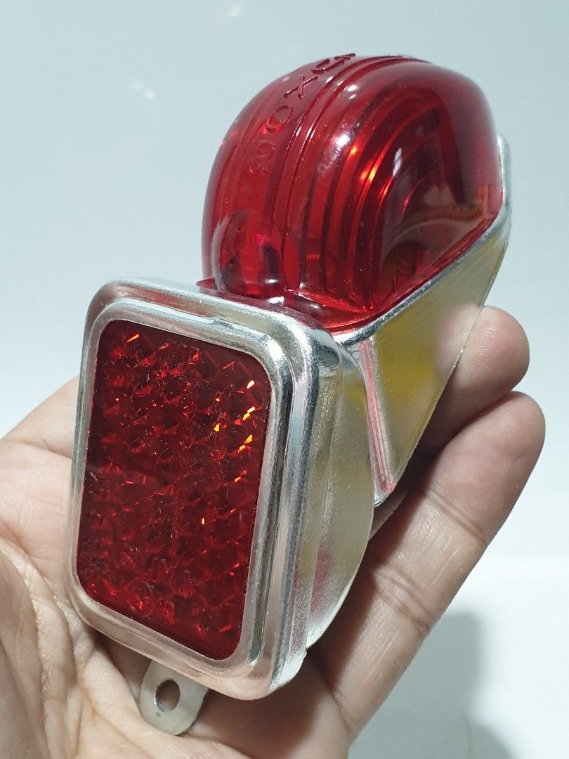 Luxor Vintage Bicycle Tail Light and Reflector (Category: Bicycles) located in Las Pinas. Submitted by oldsthetics (Listing ID 1358328899, Image 1). Description: Luxor Vintage Bicycle Tail Light and Reflector NOS Vintage stocks For rear fender attachment Fixture only no bulb and wires With screws For serious vintage bicycle enthusiasts, collectors and restorers who's looking for a period correct parts maintaining the historical authenticity and n