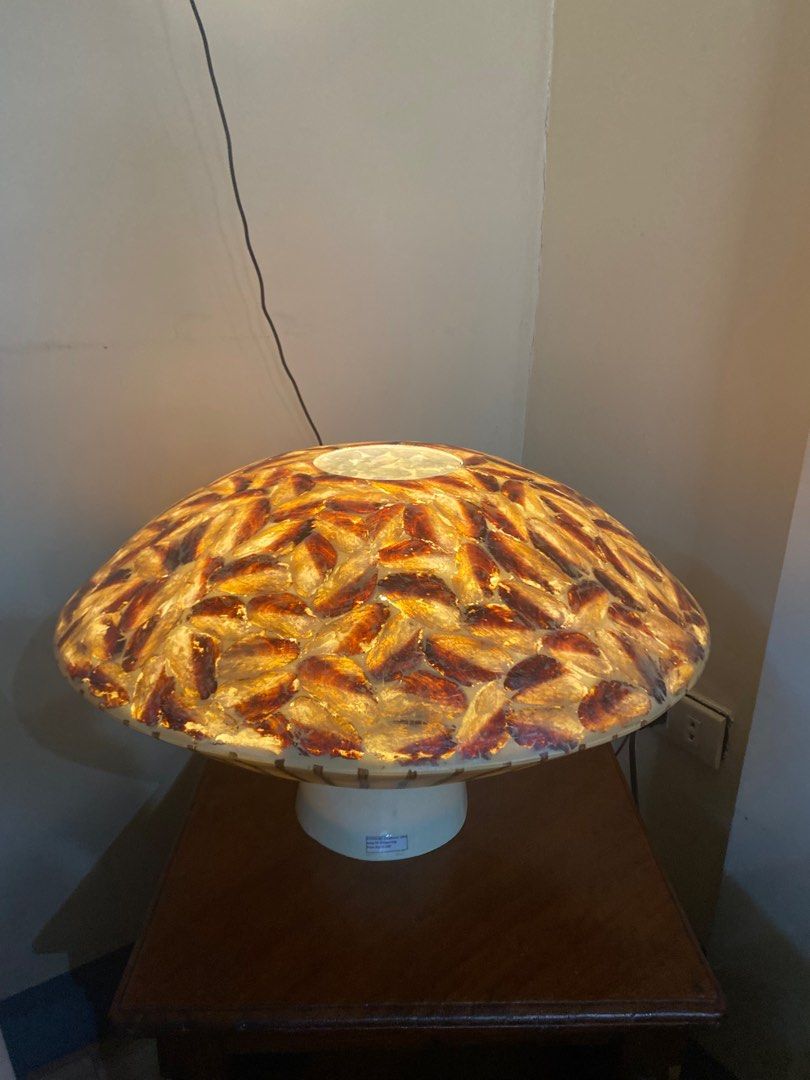 Mushroom Table Lamp (Category: Lighting) located in Makati City. Submitted by chard_susana (Listing ID 1358256830, Image 1). Description: Mushroom table Lamp& Coco twig Very Good ang Beautiful for Dim light Original price 23,000 RFS:Helping Friend Selling for 15,000 only. From Cebu pa po yung Item Galing. May Switch po ito..