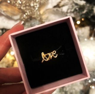 🎀SALE! PANDORA LOVE CHARM GOLD SHINE