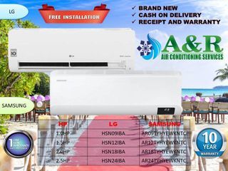 Split Type Aircon From 1.0hp to 3.0hp - Brand New Aircon Inverter Split Type