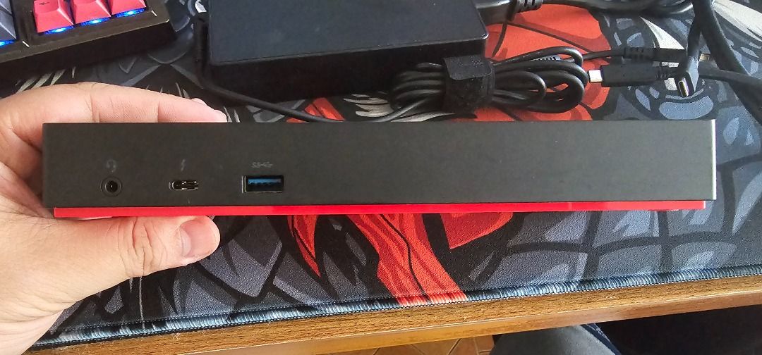 ThinkPad Thunderbolt 3 Dock (Category: Other Accessories) located in Pasay City. Submitted by bs_flatline (Listing ID 1358234032, Image 2). Description: ThinkPad Thunderbolt 3 Dock https://pcsupport.lenovo.com/ph/en/solutions/acc100356 Dock, Charger and Thunderbolt 3 cable only. NO other cables included.