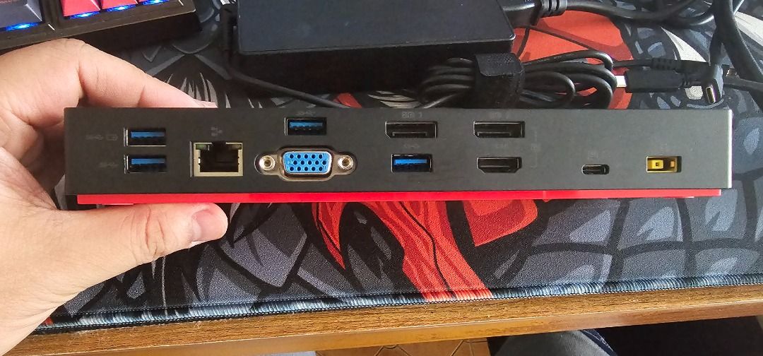 ThinkPad Thunderbolt 3 Dock (Category: Other Accessories) located in Pasay City. Submitted by bs_flatline (Listing ID 1358234032, Image 3). Description: ThinkPad Thunderbolt 3 Dock https://pcsupport.lenovo.com/ph/en/solutions/acc100356 Dock, Charger and Thunderbolt 3 cable only. NO other cables included.