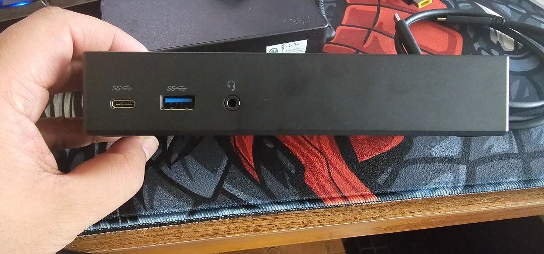 ThinkPad Universal USB-C Dock (Category: Computer Parts) located in Pasay City. Submitted by bs_flatline (Listing ID 1358233129, Image 2). Description: https://pcsupport.lenovo.com/ph/en/accessories/acc100348 Docking Station for Laptops, Smartphones and Mini/Portable PC Dock, Thunderbolt Cable, Charger only. No other cables included.