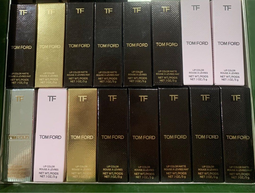 Tom ford Lipstick 3g - regular size (Category: Makeup) located in Manila. Submitted by marylouche42170 (Listing ID 1358301801, Image 1). Description: Choose your prefer color : Choose : 03 casa blanca 04 Aphrodite 07 ruby rush 80 impassioned (silver case) 16 scarlet rouge (gold case) 16 scarlet rouge (regular case) 37 best revenge 38 night porter 74dressed to kill 303 empire .
