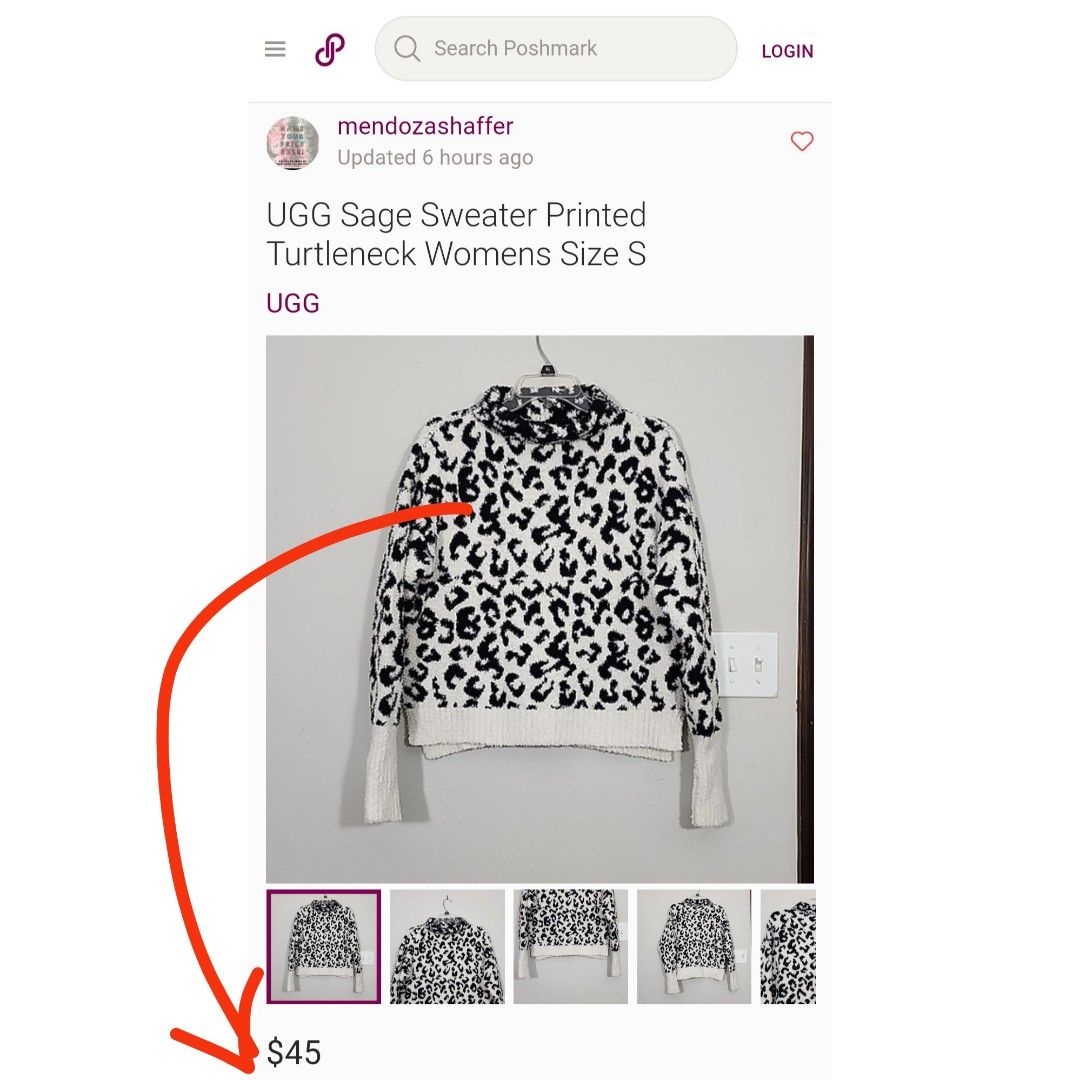 UGG OVERSIZED BLACK & WHITE SHERPA TURTLENECK SWEATER JACKET - PRELOVED (Category: Coats, Jackets and Outerwear) located in Cabuyao City. Submitted by fashionpilfer (Listing ID 1358189549, Image 2). Description: 10/10 condition Lightweight, soft and smooth, premium teddy bear like sherpa fur fabric, stretchy. Oversized, high neck. Unisex. Can fit to small up to xl frame. What you see is what you get. Pm if interested..