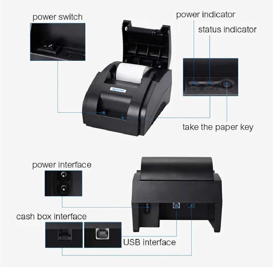Xprinter 58mm Bluetooth USB thermal receipt printer (Category: Printers, Scanners & Copiers) located in Manila. Submitted by angeldecaa52449 (Listing ID 1358176259, Image 3). Description: Same day delivery ✅ Cash on delivery via lalamove ✅ Gcash payment accepted ✅ Bank bpi payment accepted ✅ Available stocks on hand ✅ Open for retail and bulk orders ✅ Direct Message for more info 📥📨.