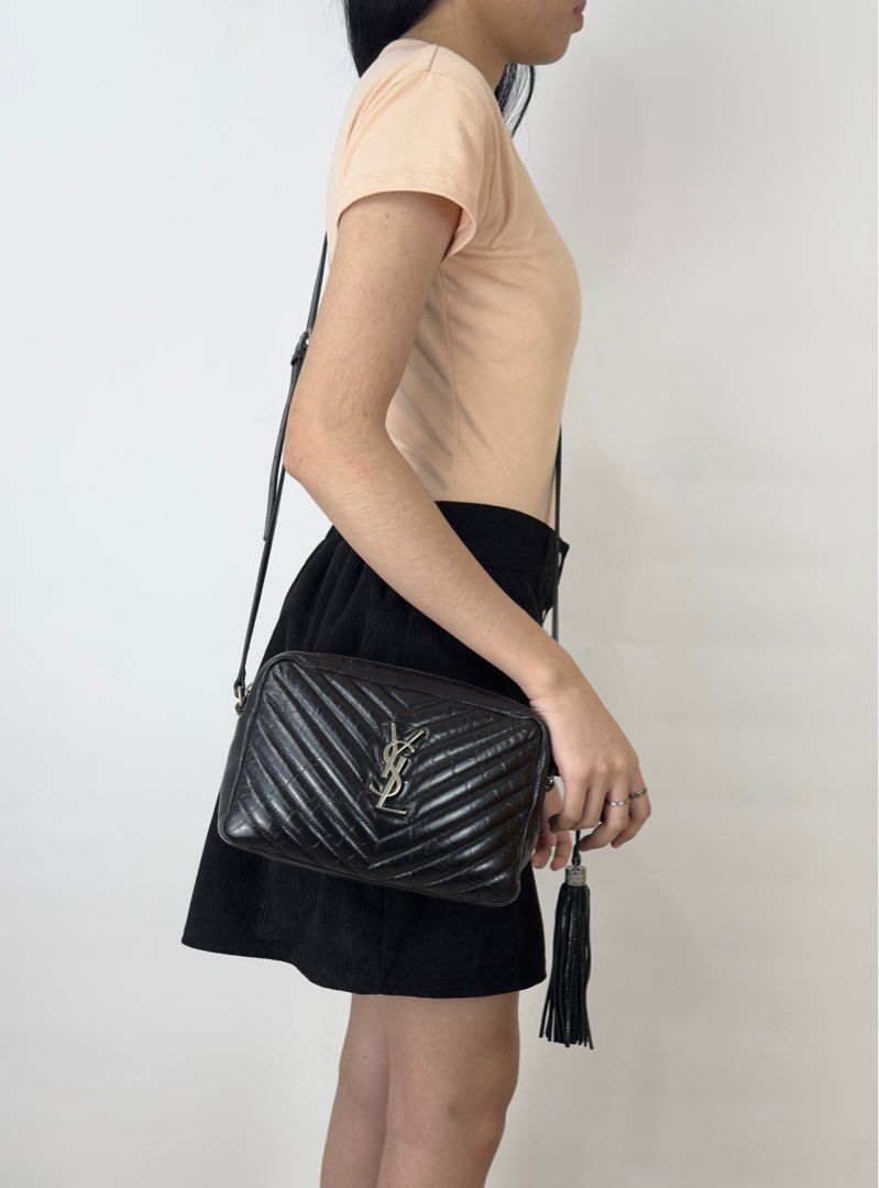 Ysl Camera Bag (Category: Luxury Bags & Wallets) located in Manila. Submitted by luxuryprelovedbagsby_by_agnes (Listing ID 1358259169, Image 2). Description: Y-S-L Lou distressed skin Camera bag Description : This Saint Laurent Lou camera bag in glossy crinkled leather is a beautiful yet understated piece. 59k only last price 112k sa store More nice po sa actual 😍 Accepting credit card payments Safe and contactless payment up to 36 months! Pay c