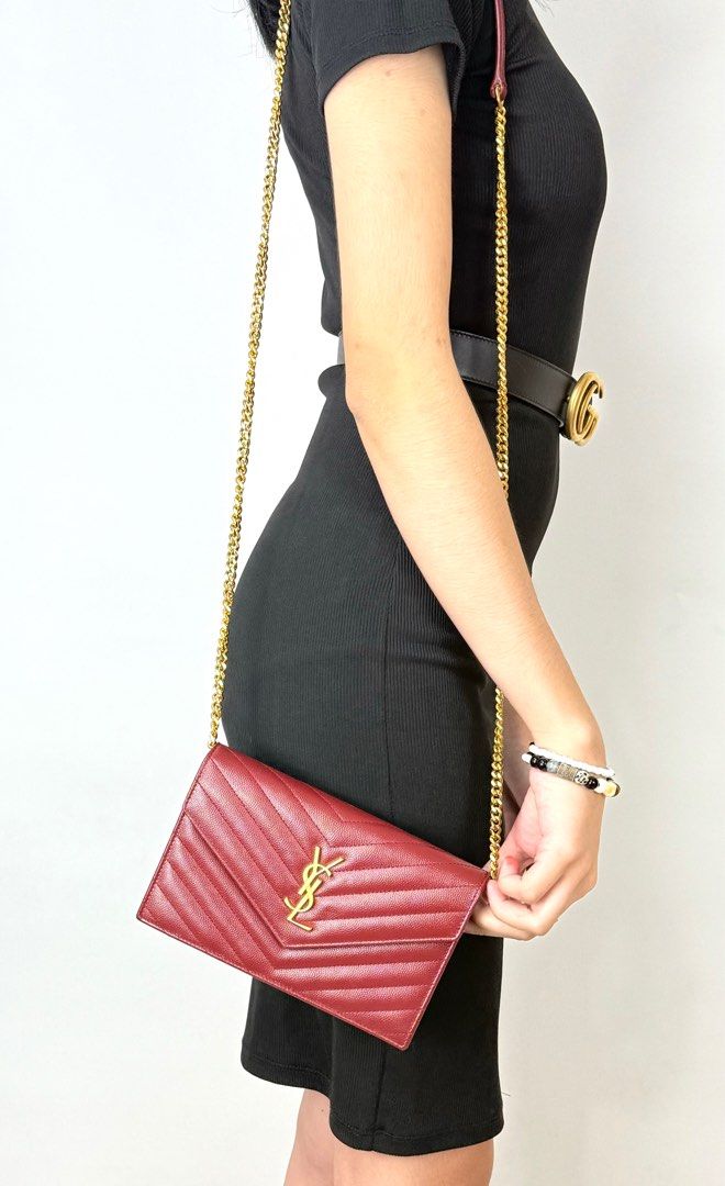 Ysl Wallet On Chain (Category: Luxury Bags & Wallets) located in Manila. Submitted by luxuryprelovedbagsby_by_agnes (Listing ID 1358243999, Image 3). Description: Red maroon 53k Small size Accepting credit card payments Safe and contactless payment up to 36 months! Pay conveniently online . We offer you a safe and convenient way of paying online via link or email. No need to go out to pay for your purchases. You can pay thru your credit cards rig
