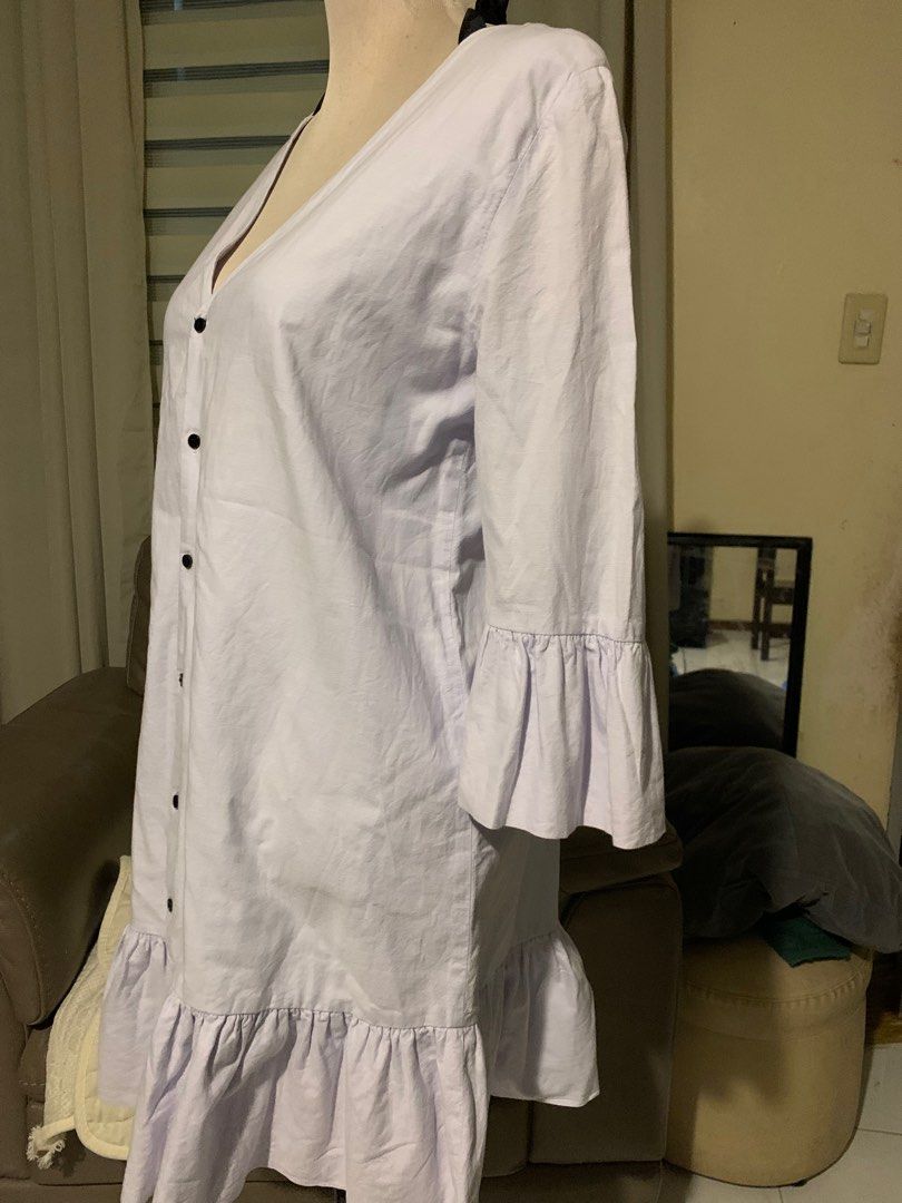 Zara light blue doll dress (Category: Dresses) located in Angeles City. Submitted by criscoz (Listing ID 1358307634, Image 2). Description: Preloved Zara light blue doll dress Still good condition 450.