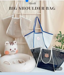 ‼️In Stock‼️ 🈹BIG SALE (In Stock) DTD Large-Capacity Beach Mesh Bag64172663011330110
