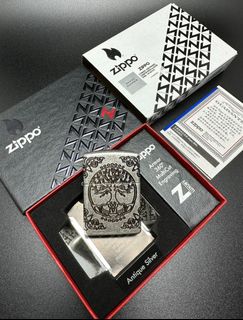 🏆官網認證紫鑽商戶🏆美版 Zippo Lighter仿古銀生命之樹(加厚版)防風打火機 ArmorR Tree of Life 2967064217607261698110