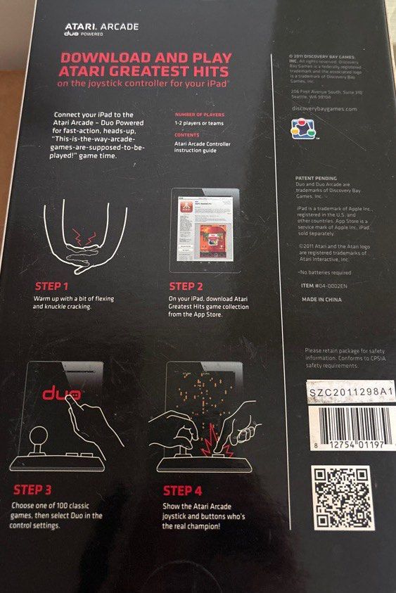 Atari controller accessory for IPad (old version) (Category: Controllers) located in Singapore. Submitted by zerowei1116 (Listing ID 1358447180, Image 2). Description: Atari accessory for IPad (old version) For collectors Tags - Atari ps4 ps5 iPad Pokémon .