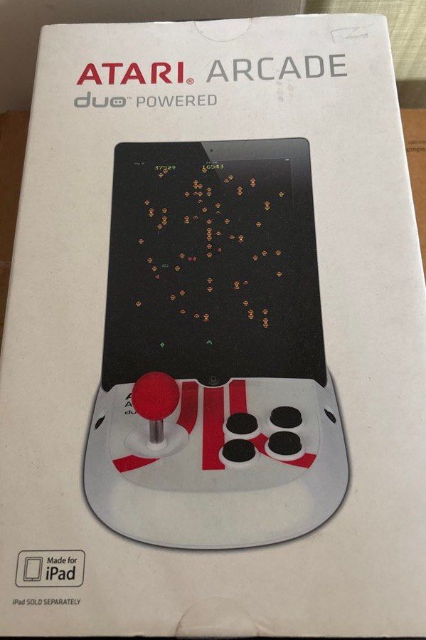 Atari controller accessory for IPad (old version) (Category: Controllers) located in Singapore. Submitted by zerowei1116 (Listing ID 1358447180, Image 1). Description: Atari accessory for IPad (old version) For collectors Tags - Atari ps4 ps5 iPad Pokémon .