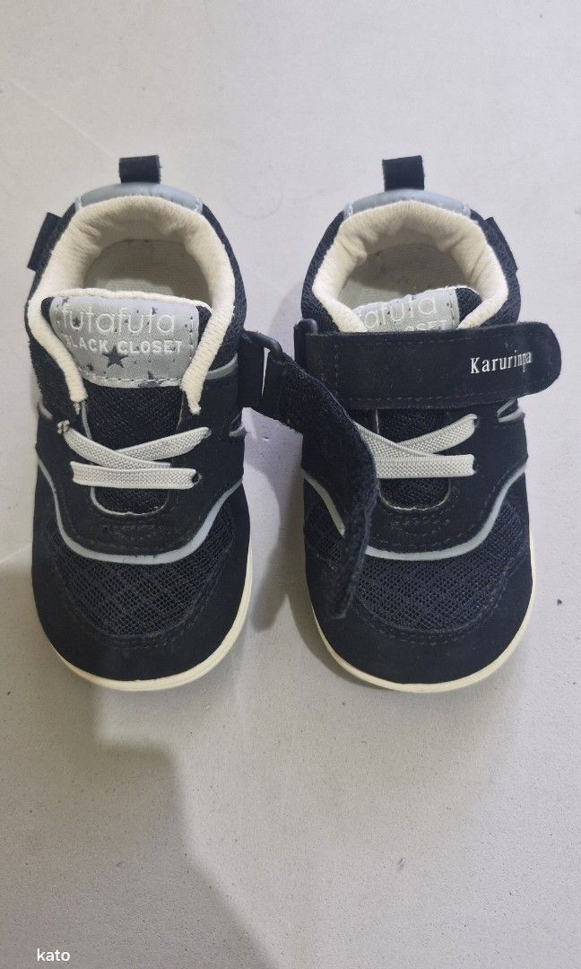 Baby sneakers (Category: Babies & Kids Fashion) located in Marikina City. Submitted by thirfty_treasures (Listing ID 1358416848, Image 1). Description: brand : Futafuta size : 15 cm for : unisex japan sourced location: SSS village, Marikina KOD : GCASH.