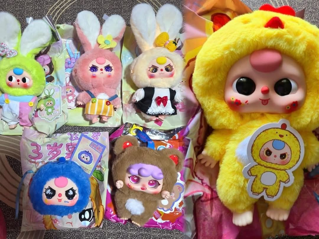 Baby Three Macaroon Bunny Rabbit Plus 400% Big Plush, Hobbies & Toys ...