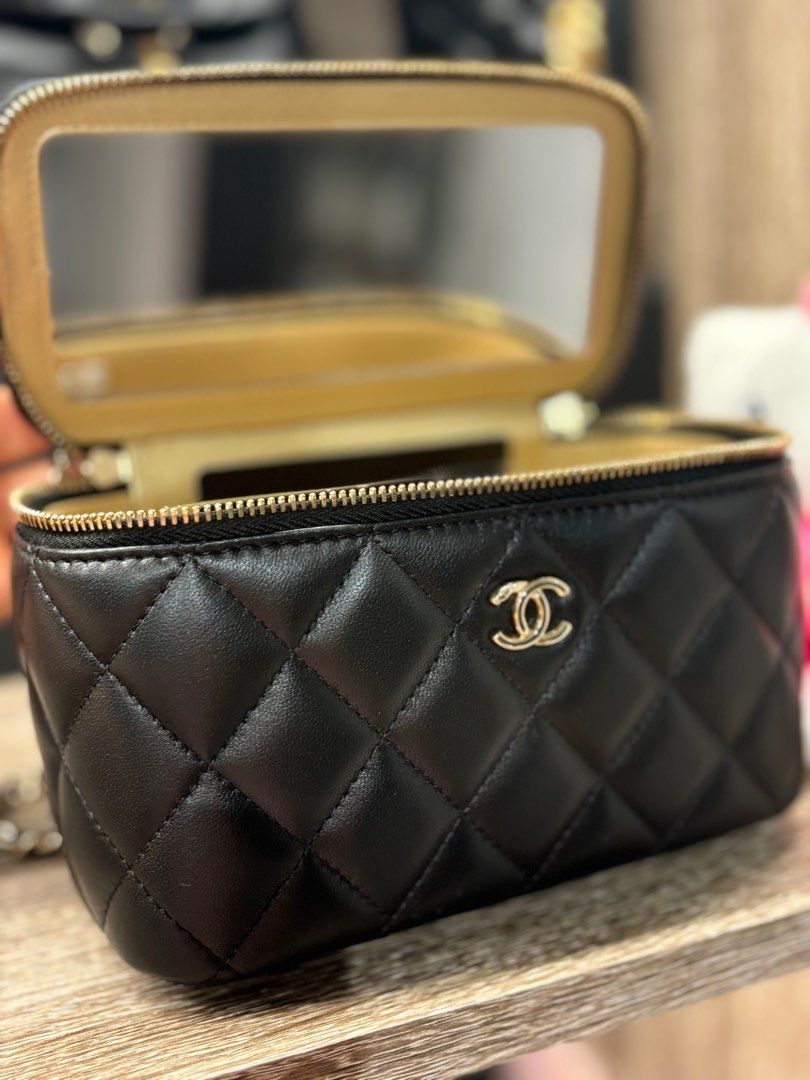 CHANEL 23C Vanity Bag (Ball Crush) (Category: Bags & Wallets) located in Singapore. Submitted by mybabybreathisyou (Listing ID 1358504725, Image 3). Description: - comes in full set (purchased in Spore) - condition: almost BRAND NEW (used once only) - chain is adjustable - keen buyers, feel free to request for more photos 😀😀😀.