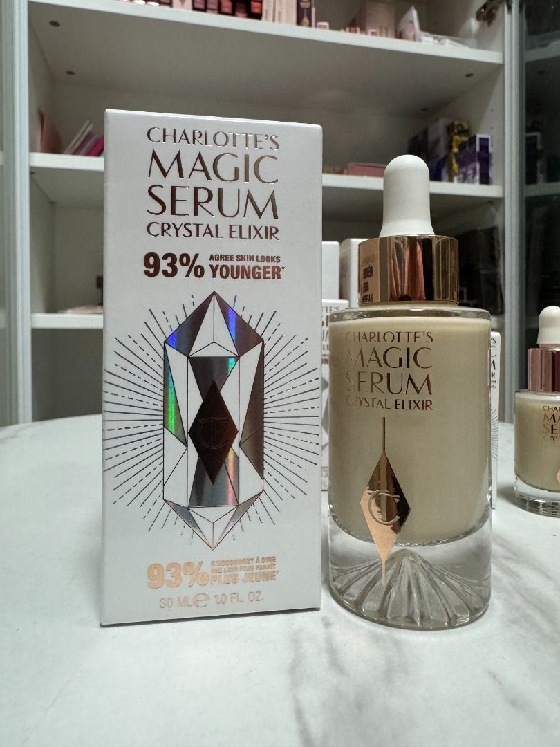 CHARLOTTE TILBURY Magic Serum Crystal Elixir (Category: Face Care) located in Quezon City. Submitted by happyfactoryph (Listing ID 1358481356, Image 2). Description: CHARLOTTE TILBURY Magic Serum Crystal Elixir for only P1,090 (3.6ml), P2,290 (8ml) and P4,990 (30ml)🌸 ⭐ MOP: COD, BPI, BDO, Metrobank, Gcash ⭐ Shipping: Grab, Lalamove, J&T, LBC⁣ ⁣ ⭐ ORDER Form Name: Order(s): Contact Number: Delivery Address: ⭐ Prices listed reflect current promoti