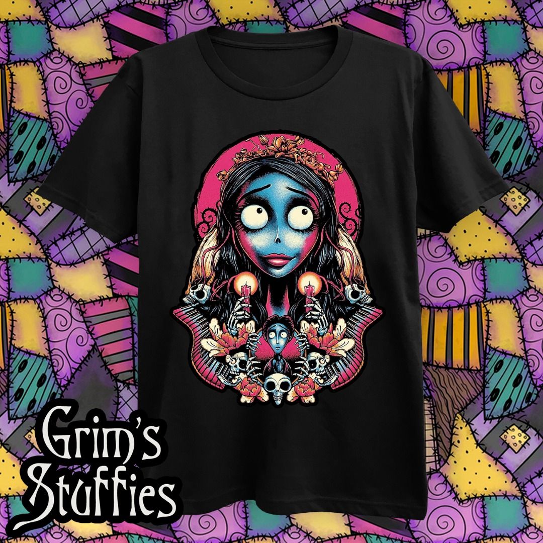 Corpse Bride Shirt + Tim Burton, Emily, Victor (Category: Tshirts & Polo Shirts ) located in Teresa. Submitted by grimsstuffies (Listing ID 1358538416, Image 3). Description: .