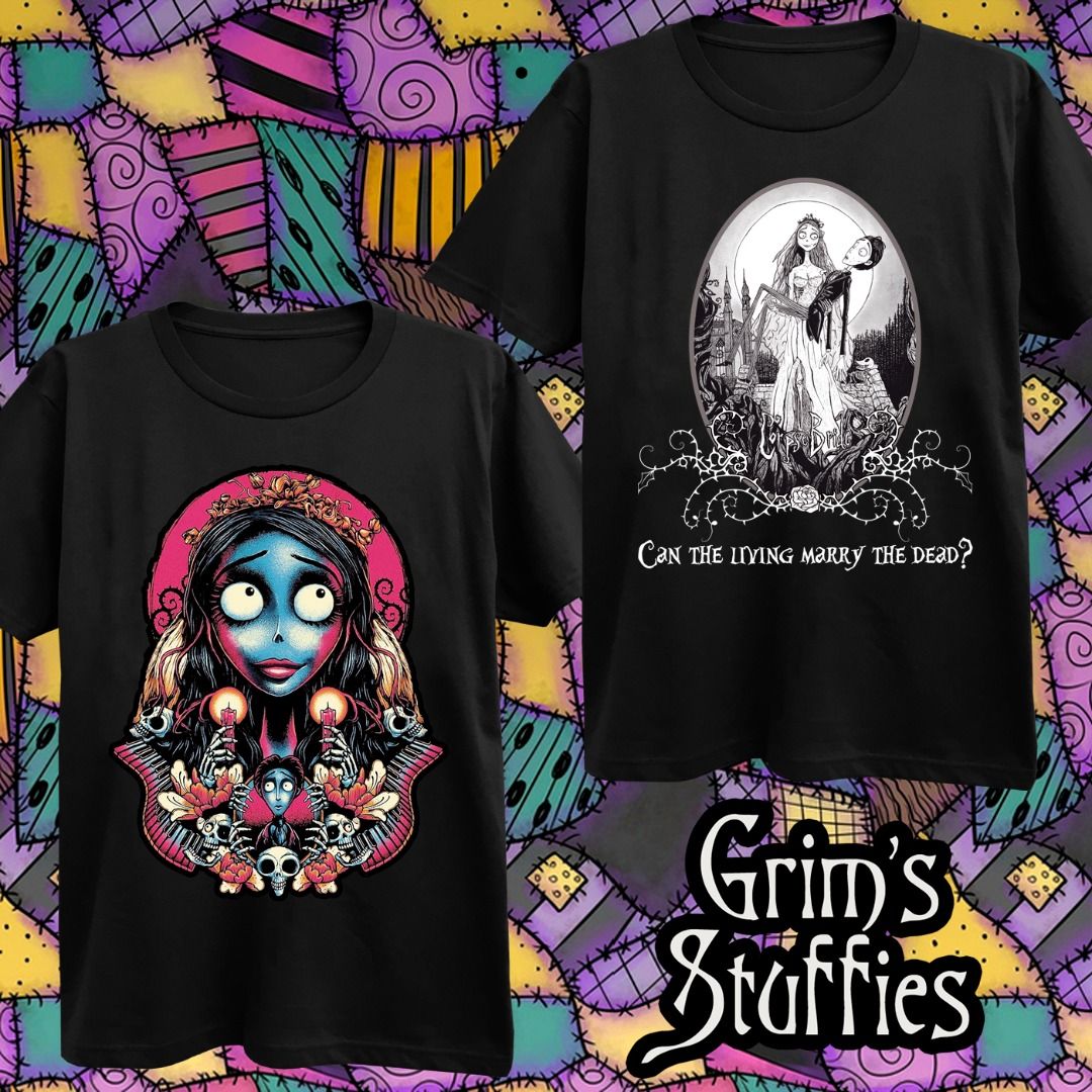 Corpse Bride Shirt + Tim Burton, Emily, Victor (Category: Tshirts & Polo Shirts ) located in Teresa. Submitted by grimsstuffies (Listing ID 1358538416, Image 1). Description: .