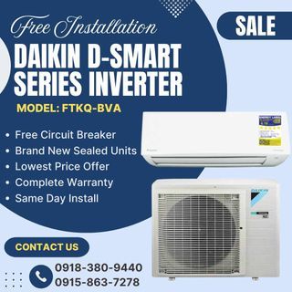 DAIKIN D-SMART SERIES INVERTER SPLIT TYPE AIRCON