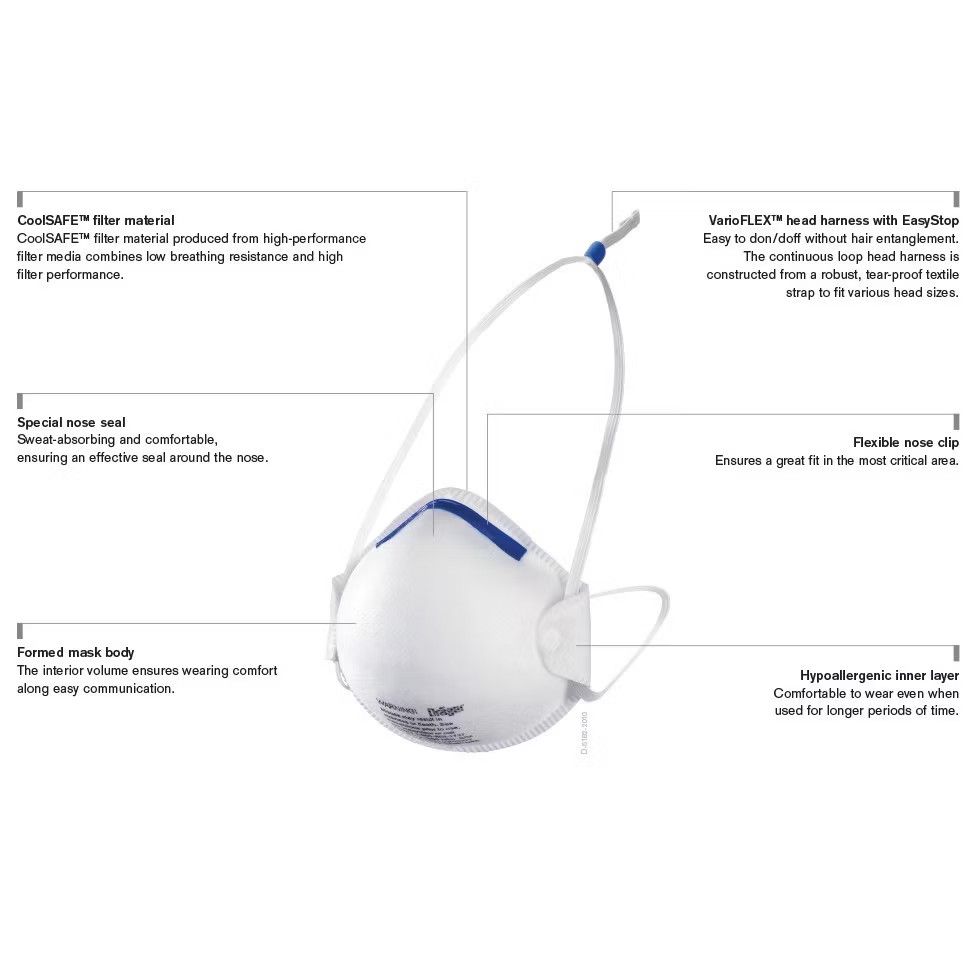 Drager X-plore Niosh N95 mask (Category: Face Masks & Face Shields) located in Quezon City. Submitted by jcycle02 (Listing ID 1358391443, Image 3). Description: .