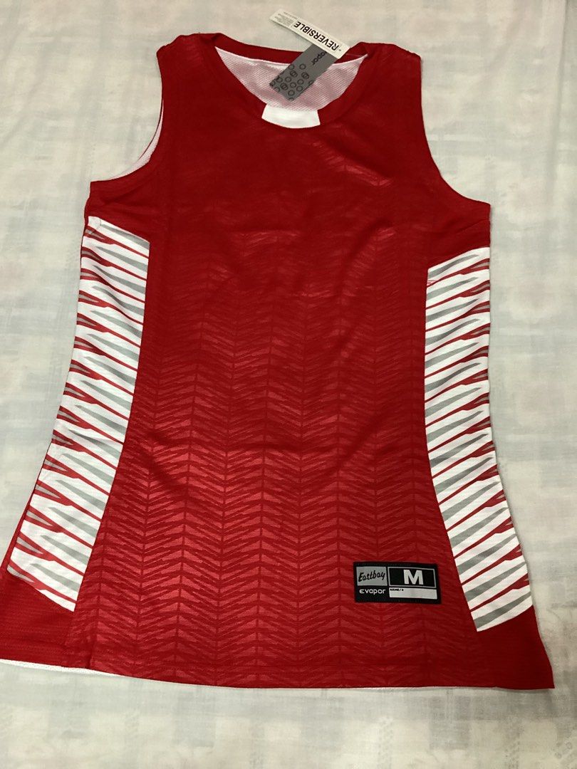 Evapor Eastbay Jersey, M (Category: Activewear) located in Davao. Submitted by ferdipt (Listing ID 1358428356, Image 1). Description: Evapor Jersey Medium Reversible 100% Polyester Length: 29 inches Armpit to Armpit: 18 inches .