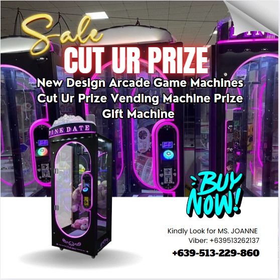 FOR SALE New Design Arcade Game Machines Cut Ur Prize Vending Machine ...