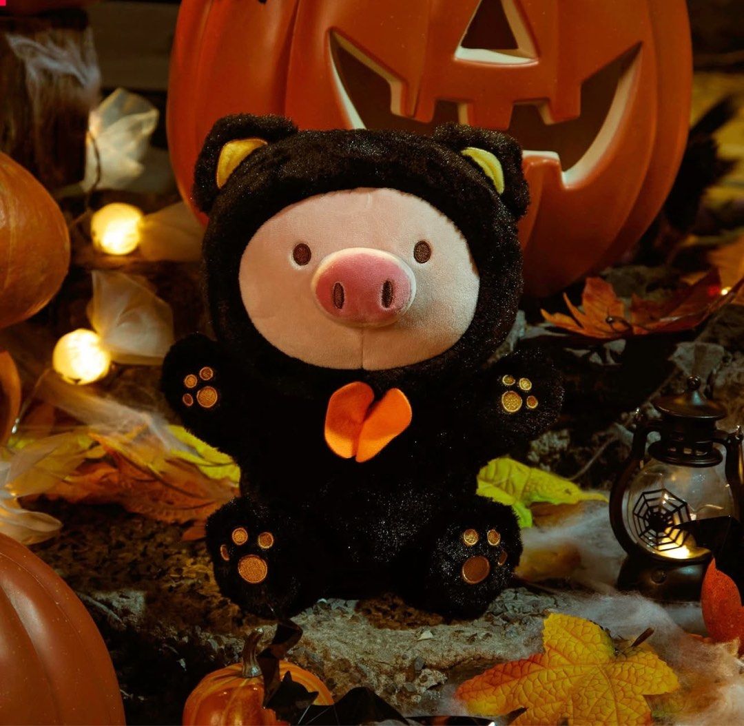 Gigi The Pig Plush Toy In Black Cat Costume By Miniso Hobbies Toys gigi-the-pig-plush-toy-in-black-cat-costume-by-miniso-hobbies-toys