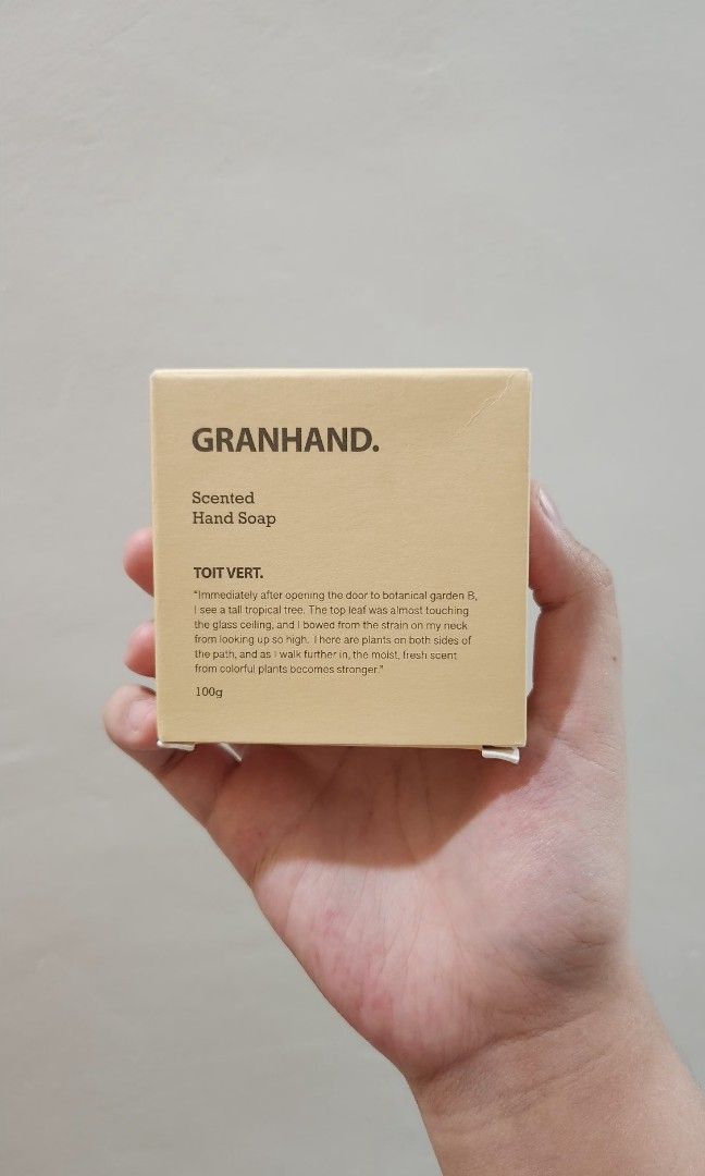 Granhand Toit Vert Soap (Category: Bath) located in Manila. Submitted by pshopper (Listing ID 1358516559, Image 1). Description: brand new soap from granhand never opened rfs: decluttering.