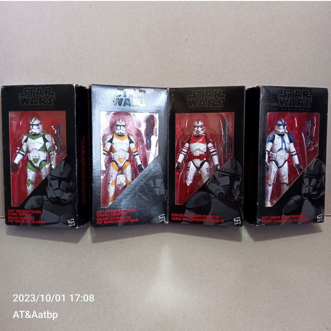 (D@gh) Hasbro Star Wars RotS Black Series Exclusive CLONE TROOPERS of ...