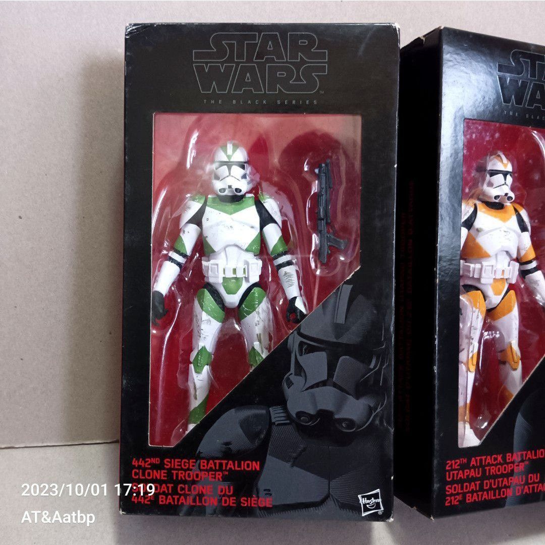66 Sw Rots (D@gh) Hasbro Star Wars RotS Black Series Exclusive CLONE TROOPERS of ...
