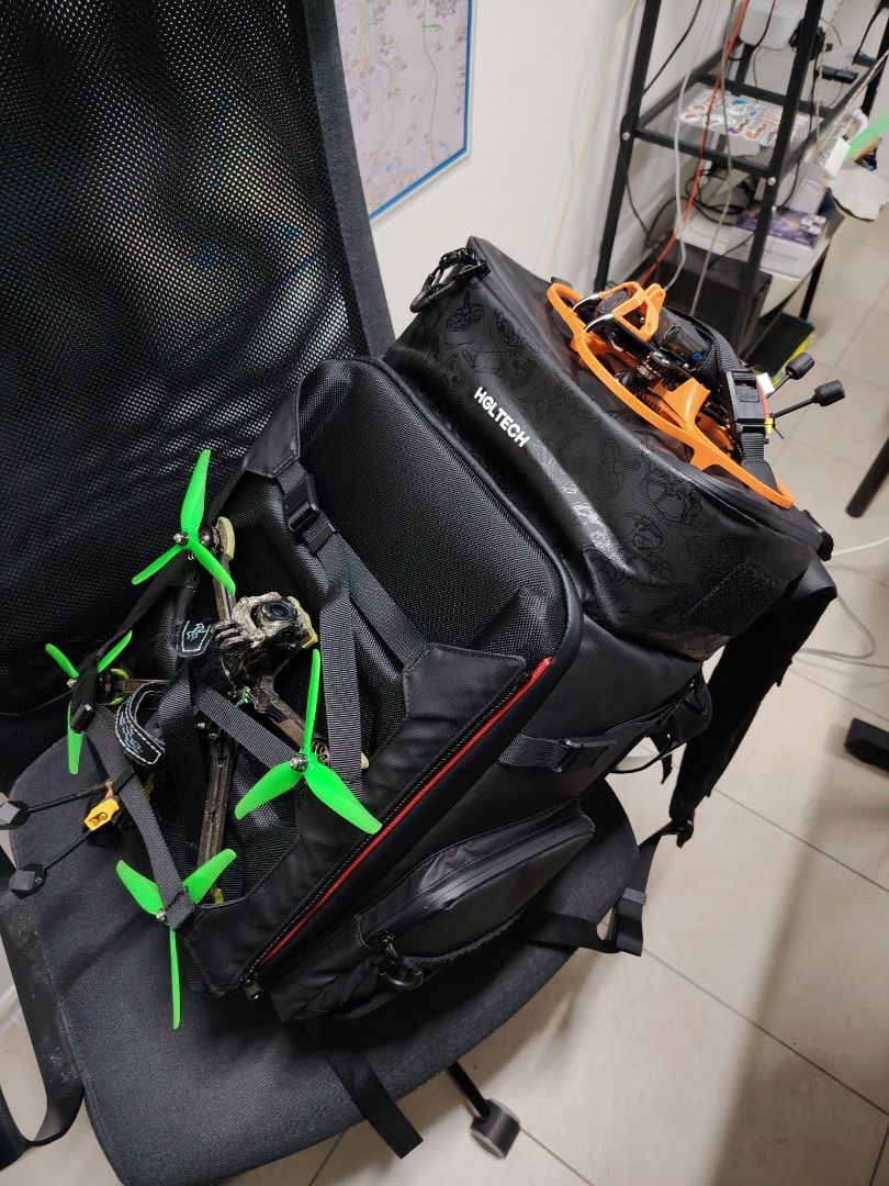 HGLRC FPV Backpack (Category: Drones) located in Kuala Lumpur. Submitted by chunkit78 (Listing ID 1358487521, Image 2). Description: Full-sized FPV Backpack.