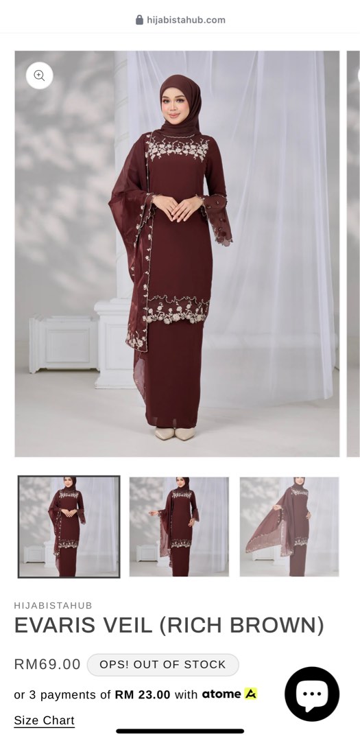 Hijabistahub Evaris Veil, Women's Fashion, Muslimah Fashion, Baju ...