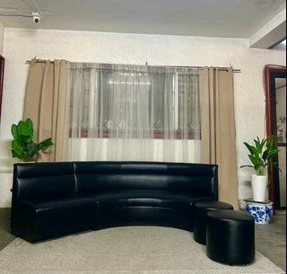 Imported Genuine Leather Black Sofa with 2pcs Ottoman from Japan
P15,999 Only
98x26x29in
4 Seater 
Genuine Leather
Solid Wood Base
Clean n Sanitized
Ready to Use 
Super Comfy
Walang sag
Walang lubog
Makapal ang Foam
Heavy duty
No issue