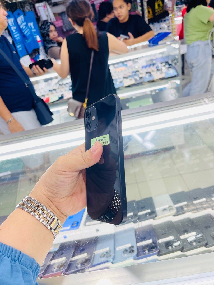 Iphone 12 64gb 90% batt Smartlocked NTC (Category: iPhone 12 Series) located in San Juan City. Submitted by javedsgadgetshop (Listing ID 1358472482, Image 3). Description: INSTALLMENT OPTIONS : SPAY LATER / GGIVES / CREDIT CARD! WE BUY AND SELL SO PWEDE MAGBINTA OR SWAP ! Quick Specs : Iphone 12 •64gb •NTC Variant •90% batt health •Smartlocked •95% Smoothness •No hidden issue | No Repaired •100% Authentic | Not Refurbished •w/ OEM Charger & store