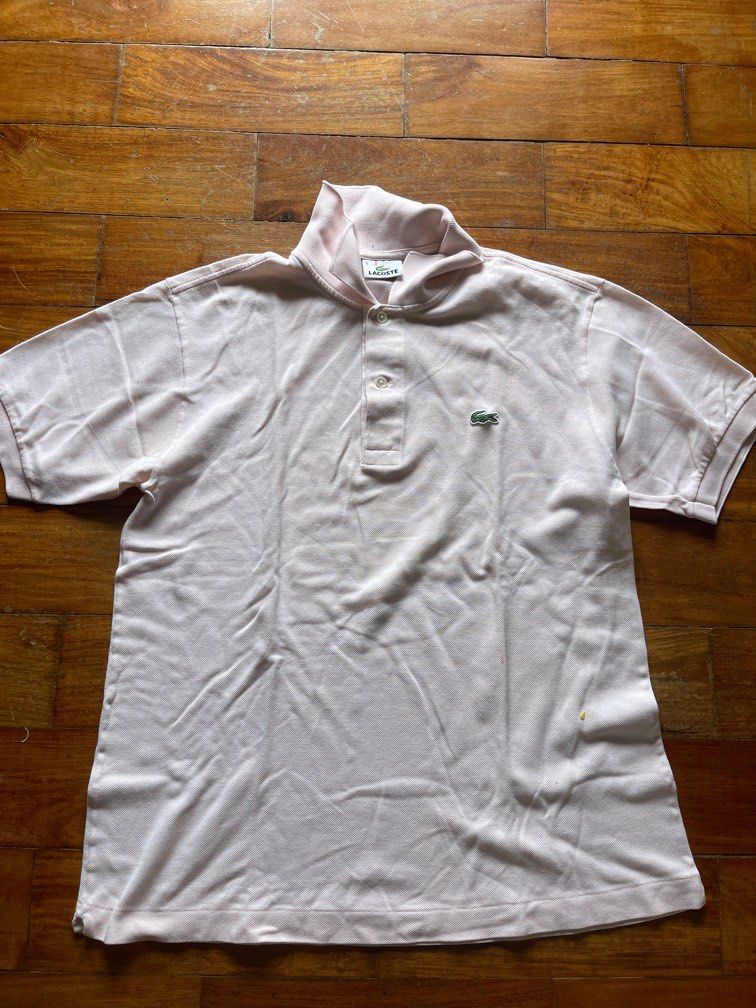 LACOSTE Baby Pink Collared Shirt (Category: Tshirts & Polo Shirts ) located in Manila. Submitted by chicclosetco (Listing ID 1358393863, Image 1). Description: RS: too small.