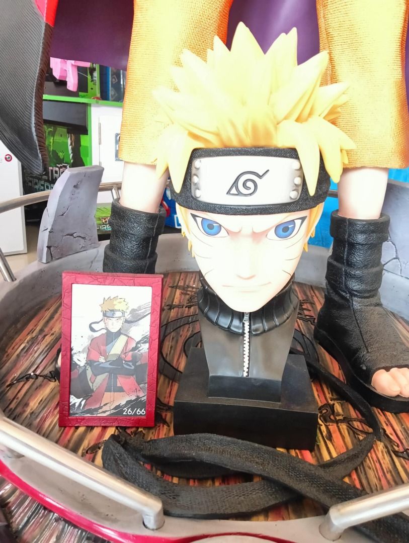 NARUTO LIFE SIZE ACTION FIGURE STATUE (Category: Billiards and Bowling) located in San Pablo. Submitted by reyesbilliardsandaccessories_ (Listing ID 1358391678, Image 3). Description: NARUTO LIFE SIZE ACTION FIGURE STATUE Product details: ✔️Product Type: Statue ✔️Style: TV & Movie Character ✔️Material: Resin ✔️Item Height: 187CM ✔️Item width: 93CM ✔️Character: Naruto ✔️Color: Multicolor ✔️Surface treatment: Polish and Painting ✔️Application place