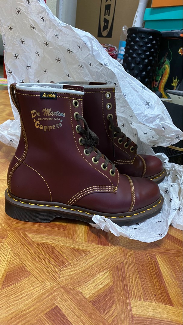 [Original without box] Dr. Martens Capper Vintage Smooth Leather Boots ...