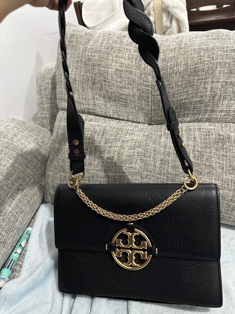 Original Tory Burch Bag (Category: Luxury Bags & Wallets) located in Davao. Submitted by jguimalan (Listing ID 1358480250, Image 1). Description: Pure black with gold hardware Structured bag Guaranteed authentic Lightweight not heavy Free sf.