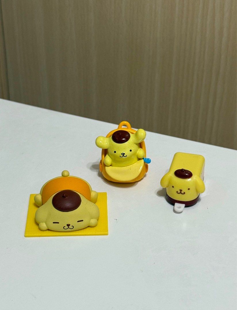 pompompurin mini figures set (Category: Designer & Blind Box Toys) located in Manila. Submitted by aeruleux (Listing ID 1358477036, Image 1). Description: 300 SET mop: gcash mod: sdd within mm / j&t 📍sampaloc, mnl.