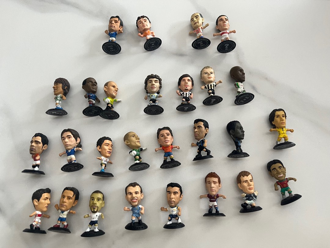 Premium black base corinthian microstars football figurines, Toys