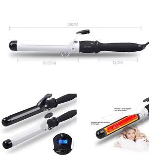 Professional Hair Curler Electric Curling Iron More Size 38mm Hair Care Styling Tools Ceramic Wave Magic Style Ceramic Curling Hair Curler Curling Wand Beach Waves LCD Display Rotating Curling Wave Styer