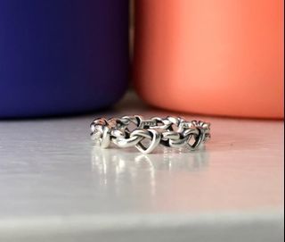Sale - PANDORA KNOTTED HEART BAND RING ( SIZE 5 & 6 ) AVAILABLE ONLY
