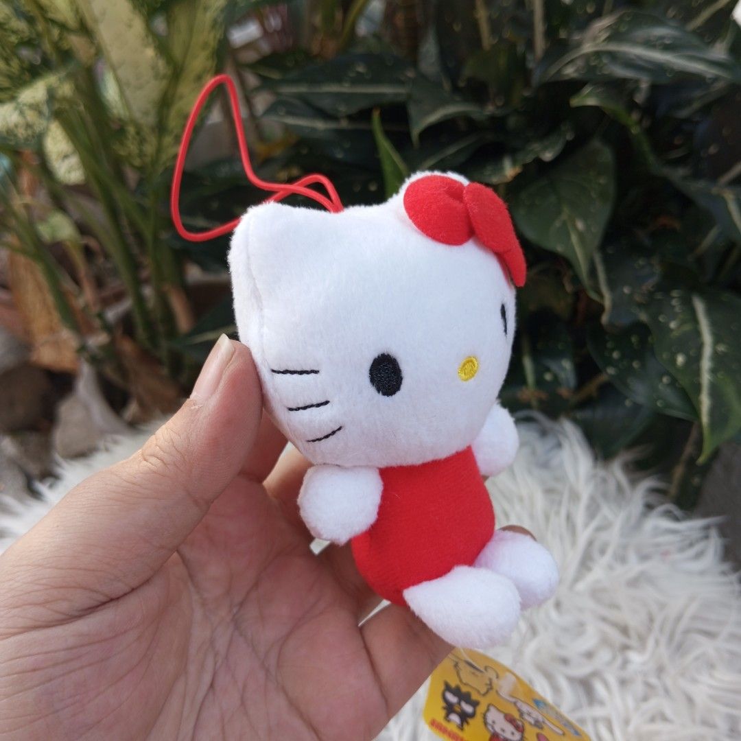 SANRIO Classic RED Hello Kitty Plush Charm (Category: Plushies & Soft Toys) located in Cainta. Submitted by japananikanik (Listing ID 1358501512, Image 2). Description: - Preloved - 3 Inches - From Japan - NO FLAWS - Item on Hand ready for shipping - Great for gift/collection Prices are for the Item only SHIPPING FEE NOT INCLUDED legit seller 😊 For more inquiries kindly Pm us ☺️ FIRST TO PAY NO RESERVATION LALAMOVE pick up by SCHEDULE.