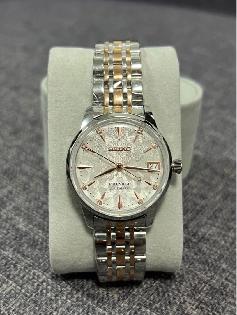 Seiko Mod 33mm Womens Presage Edition (Category: Women's Watches) located in Caloocan City. Submitted by enic99 (Listing ID 1358355586, Image 3). Description: For sale Womens SEIKO MOD ✅Brand New Watches Guaranteed ✅Box, Paper bag ✅ Seiko Nh35 , Japan movement automatic ✅ 33mm watch case ✅904L stainless steel ✅Sapphire crystal ✅Screw down crown ✅1 YEAR warranty .